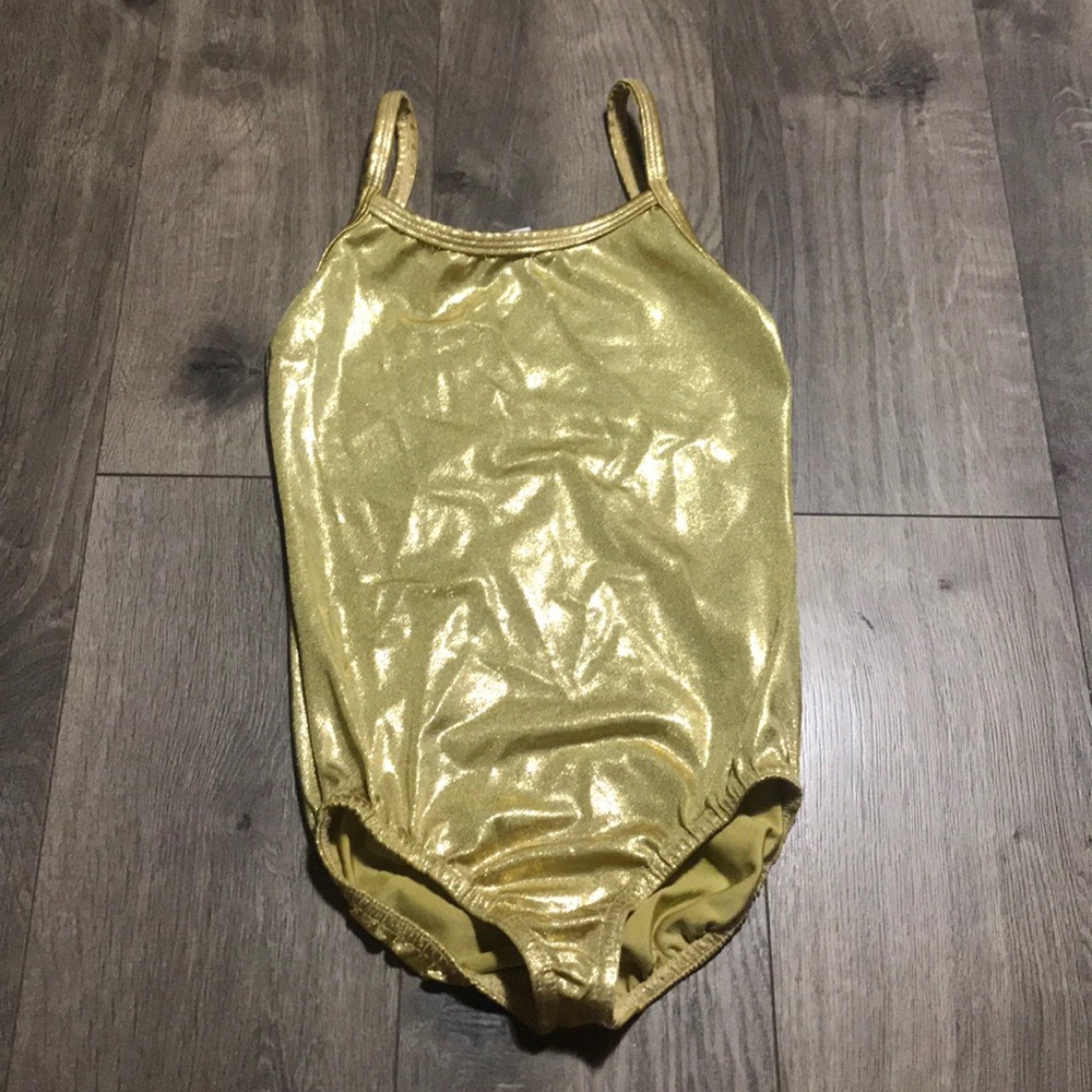 💜4/$10 3/$8 gold sparkle leotard